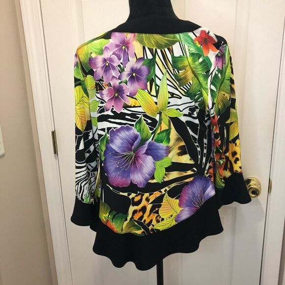 Joseph Ribkoff floral print jacket and shell tank top set, size 6 - Picture 9 of 16
